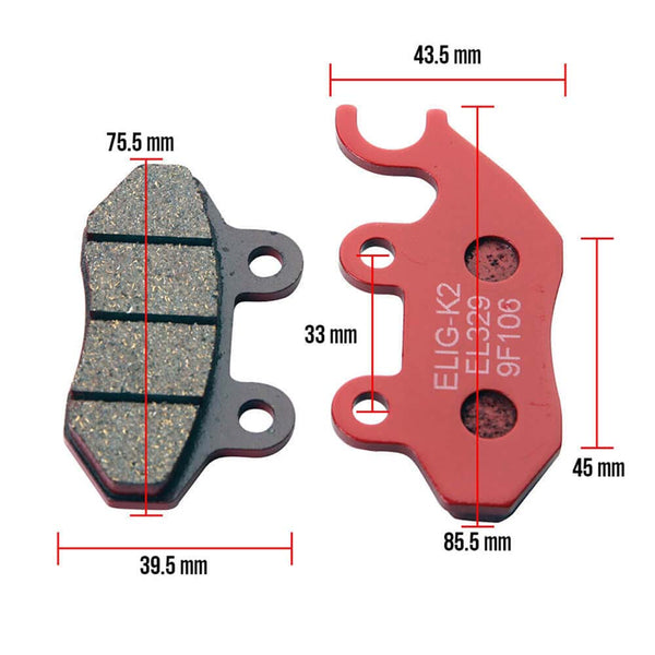 Prima Brake Pads (Front); Genuine Buddy 4T, RH Sport, SYM