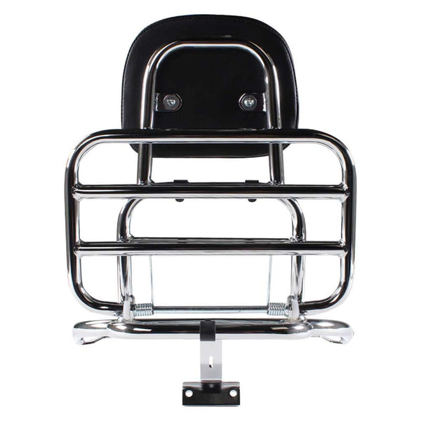 Prima Rear Rack (Backrest,Chome); Vespa LX50 and 150
