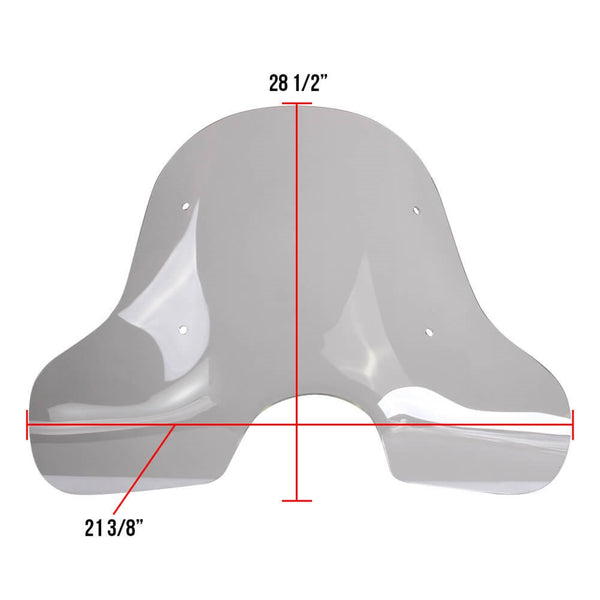 Prima Windshield (Large, Clear); Kymco People