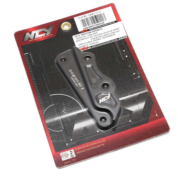 NCY Brake Caliper Adapter (220mm); Honda Ruckus Dio