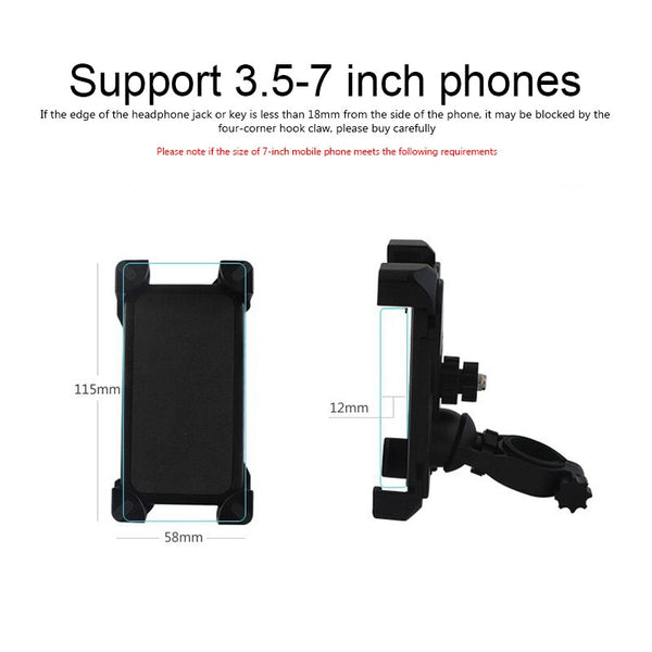 Phone Holder Clip Bracket for Xiaomi M365 Pro Electric Scooter Case Bicycle Accessories Universal MTB Road Bike Phone Holder