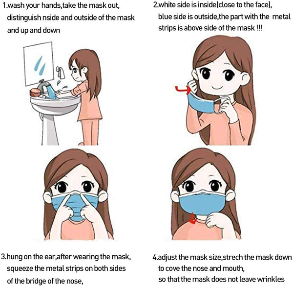 3 Ply Disposable Face - Pack of 50