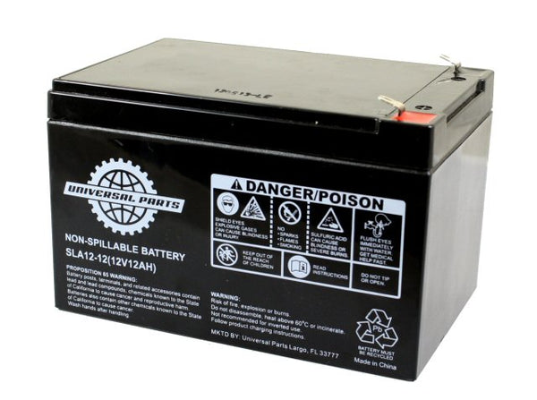 Universal Parts 12V 12AH Battery - SLA12-12