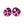 NCY Aluminum Rhinestone Grip Set (Pink, 7/8