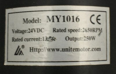 Universal Parts 24V, 250W MY1016 Electric Motor