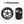 Solid Front Wheels for the Razor Ground Force, Ground Force Drifter, & Ground Force Drifter Fury Go-Karts (Set of 2)