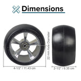 Solid Front Wheels for the Razor Ground Force, Ground Force Drifter, & Ground Force Drifter Fury Go-Karts (Set of 2)