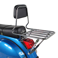 Prima BBQ Rear Rack (w/ Backrest); Vespa P Series, Stella