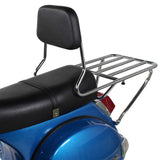 Prima BBQ Rear Rack (w/ Backrest); Vespa P Series, Stella