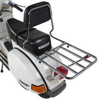 Prima BBQ Rear Rack (w/ Backrest); Vespa P Series, Stella