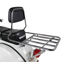 Prima BBQ Rear Rack (w/ Backrest); Vespa P Series, Stella