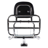 Prima Rear Rack (Backrest,Chome); Vespa LX50 and 150