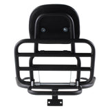 Prima Rear Rack (Backrest,Black); Vespa LX50 and 150