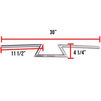 NCY Handlebars (Chrome, Z Bar, Wide, 7/8"); Universal