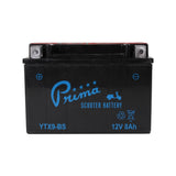 Prima Battery (YTX9-BS), Genuine Hooligan & Blur, SYM HD200