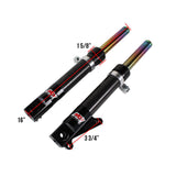 NCY Front Forks, DiscType, Carbon Fiber - Honda Dio, Ruckus