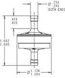 Visu-Filter Universal 3/16" In-Line Fuel Filter