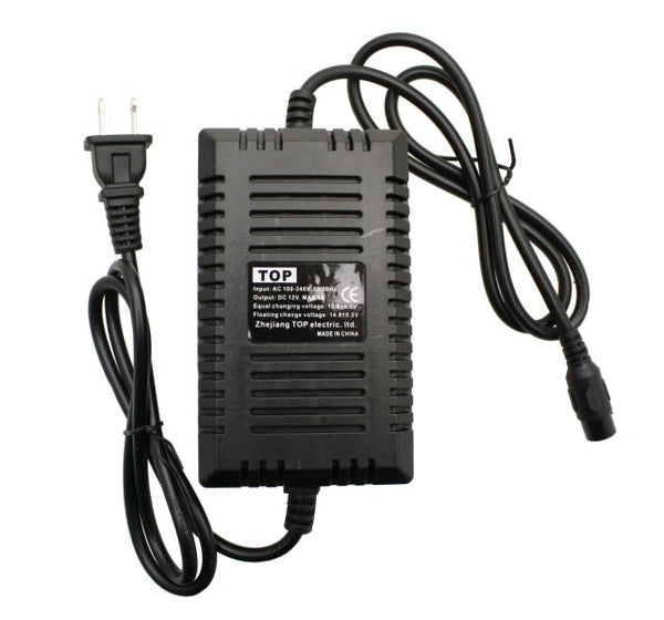 Universal Parts 12v, 1ah Battery Charger - 3 Prong Plug